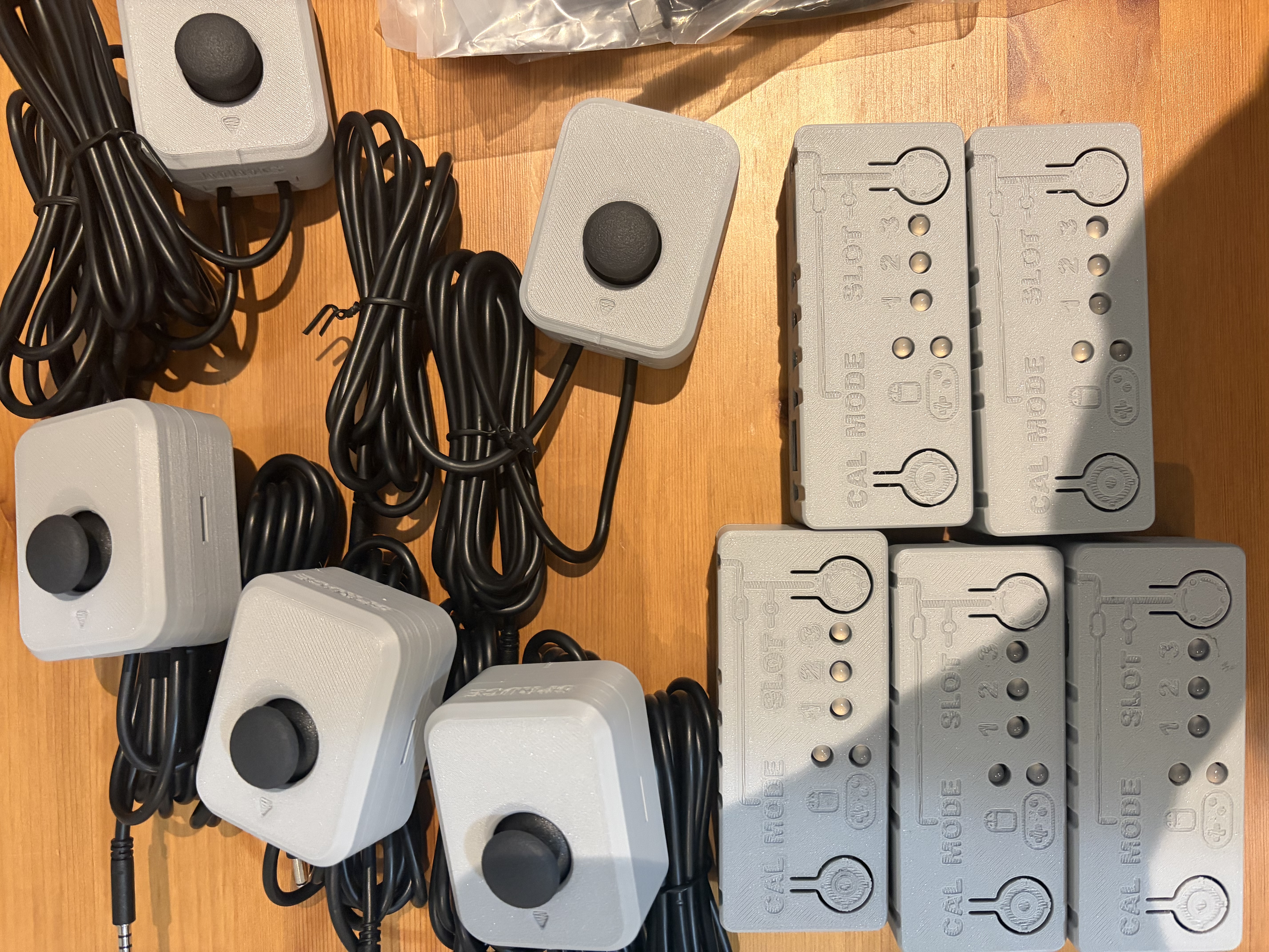 Assistive devices on a desk